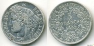купить 5 франков 1849 Франция 