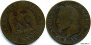 купить 5 сантимов 1863 Франция 