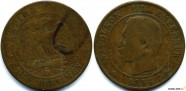 купить 10 сантимов 1856 Франция 