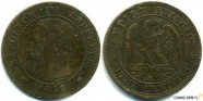 купить 2 сантима 1855 Франция 
