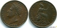 купить 1 фартинг 1826 Великобритания 