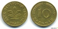 купить 10 пфеннигов 1949 Германия 