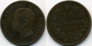 купить 10 чентезимо 1866 Италия 