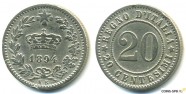 купить 20 чентезимо 1894 Италия 