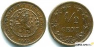 купить 1/2 цента 1885 Нидерланды 