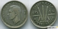 купить 3 пенса 1948 Австралия 