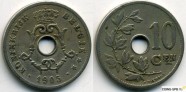 купить 10 сентимов 1905 Бельгия 