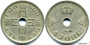 купить 50 эре 1940 Норвегия 