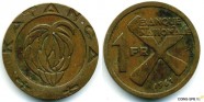 купить 1 франк 1961 Конго Катанга