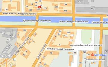 ДК Цюрупы (Санкт-Петербург, набережная Обводного канала, д. 181) - место встречи нумизматов, по субботам. на карте города ДК Цюрупы (Санкт-Петербург, набережная Обводного канала, д. 181) - место встречи нумизматов, по субботам. на карте города